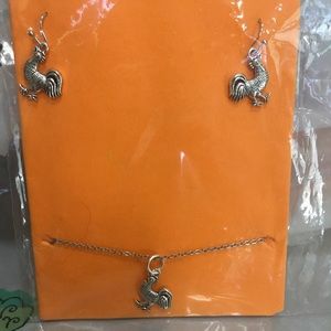 Necklace and earrings